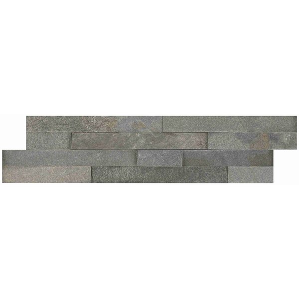 Msi Sedona Grey Splitface Ledger Panel SAMPLE Natural Quartzite Wall Tile ZOR-PNL-0064-SAM